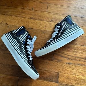 Vans Breana Geering Skate SK8 Hi Decon Striped Shoes